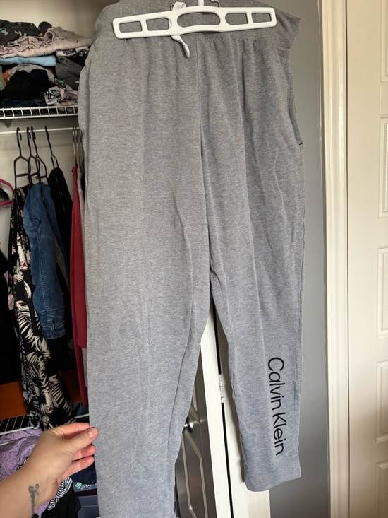 Calvin Klein Pants - Calvin Klein womens Gray Logo Jogger Pants